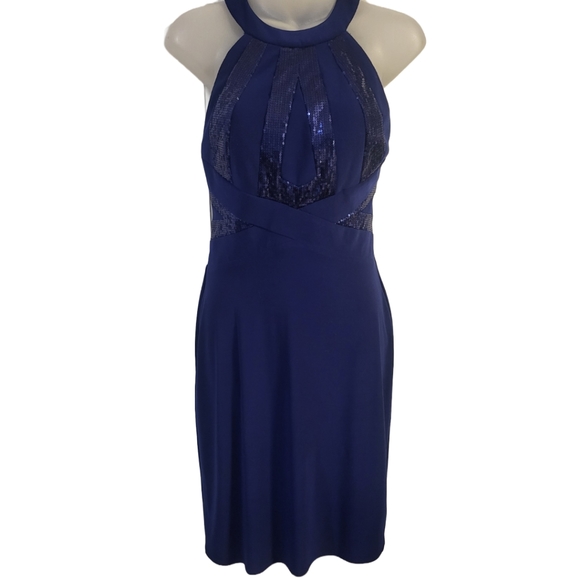 Morgan & Co. Elegant Cobalt Blue Formal Evening/Cocktail Dress in Sz 3/4 - Picture 1 of 6